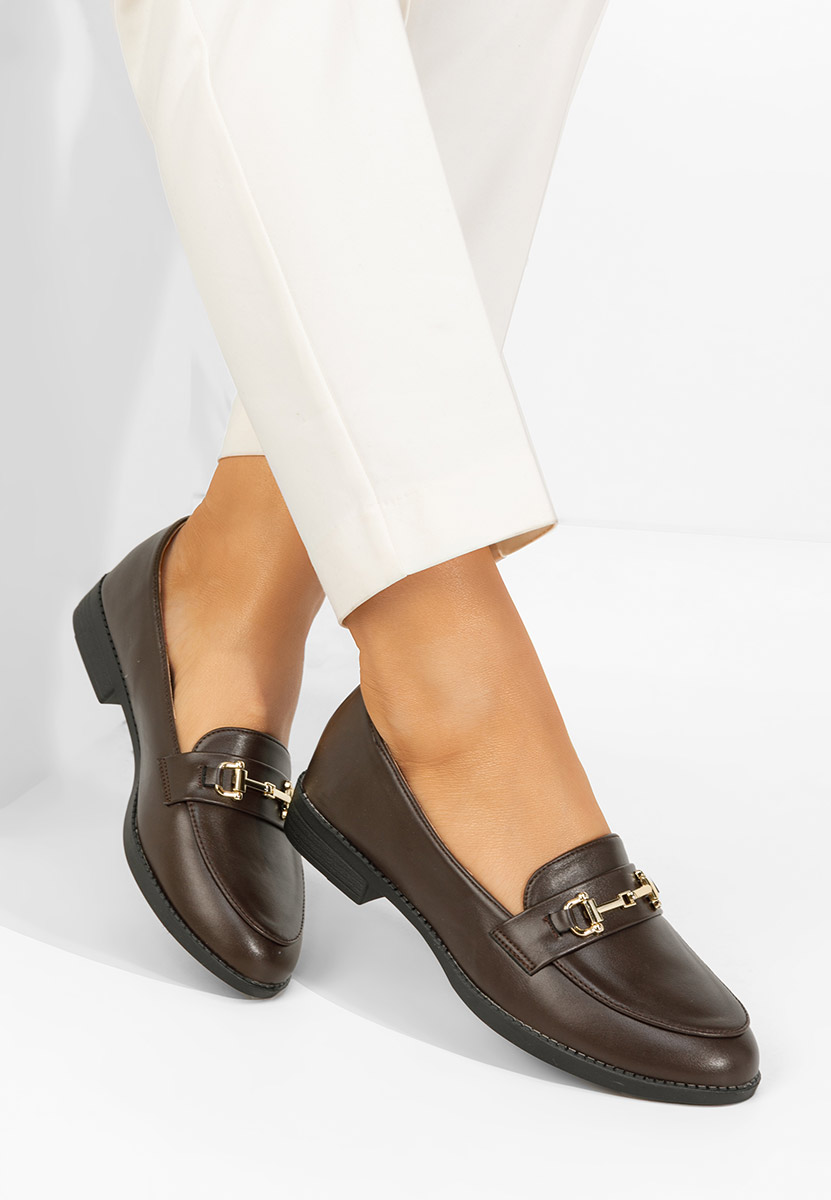 Дамски мокасини Xeniana кафяв