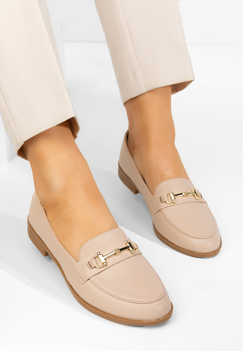 Дамски мокасини Xeniana бежов