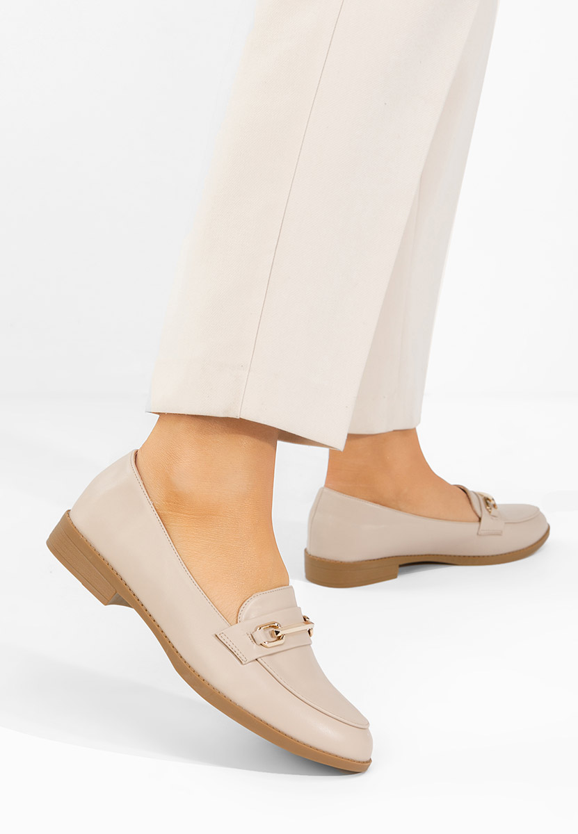 Дамски мокасини Xeniania бежов