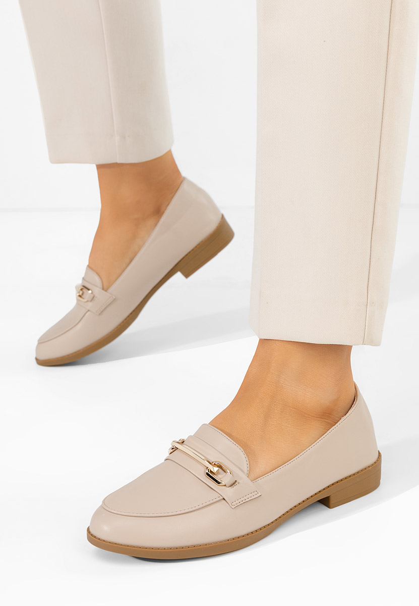 Дамски мокасини Xeniania бежов