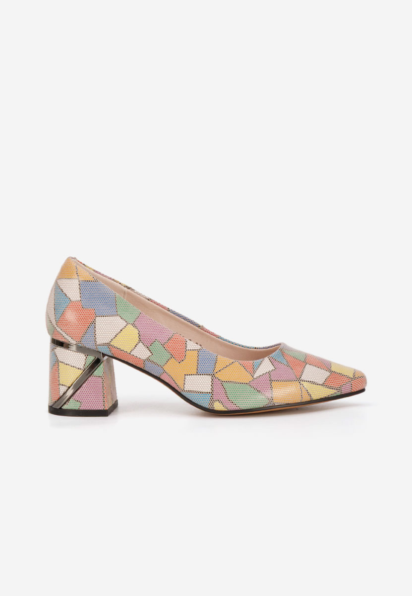 Oбувки с дебел ток Esperanta многоцветен