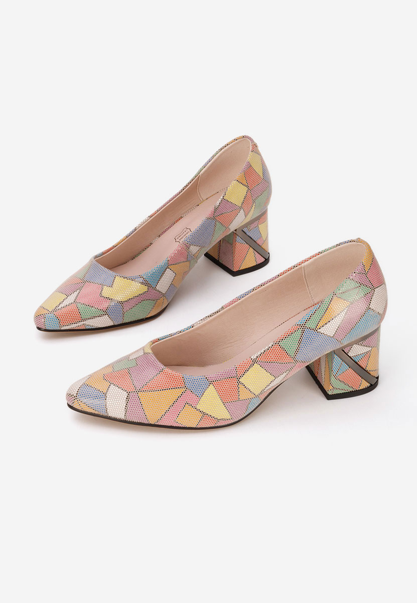 Oбувки с дебел ток Esperanta многоцветен