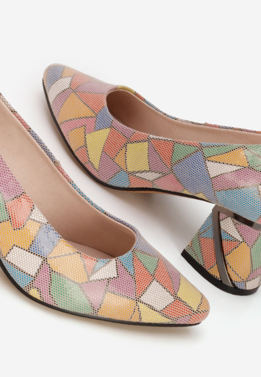 Oбувки с дебел ток Esperanta многоцветен