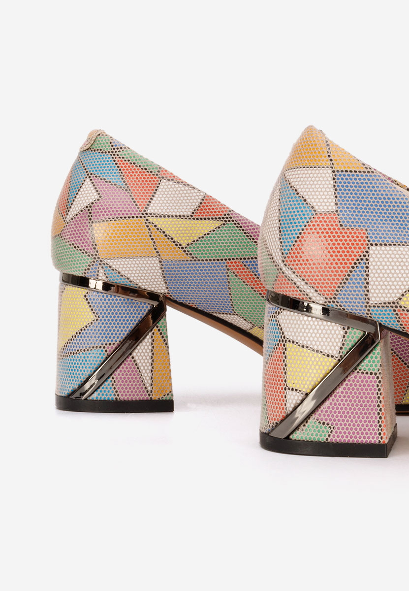 Oбувки с дебел ток Esperanta многоцветен