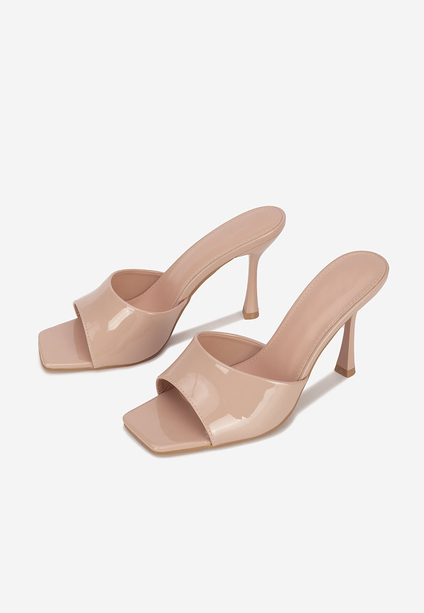 Чехли на ток Eliseia бежов