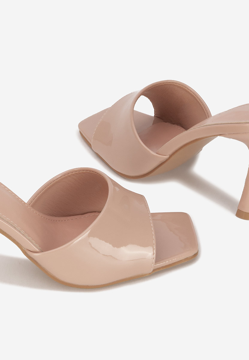 Чехли на ток Eliseia бежов