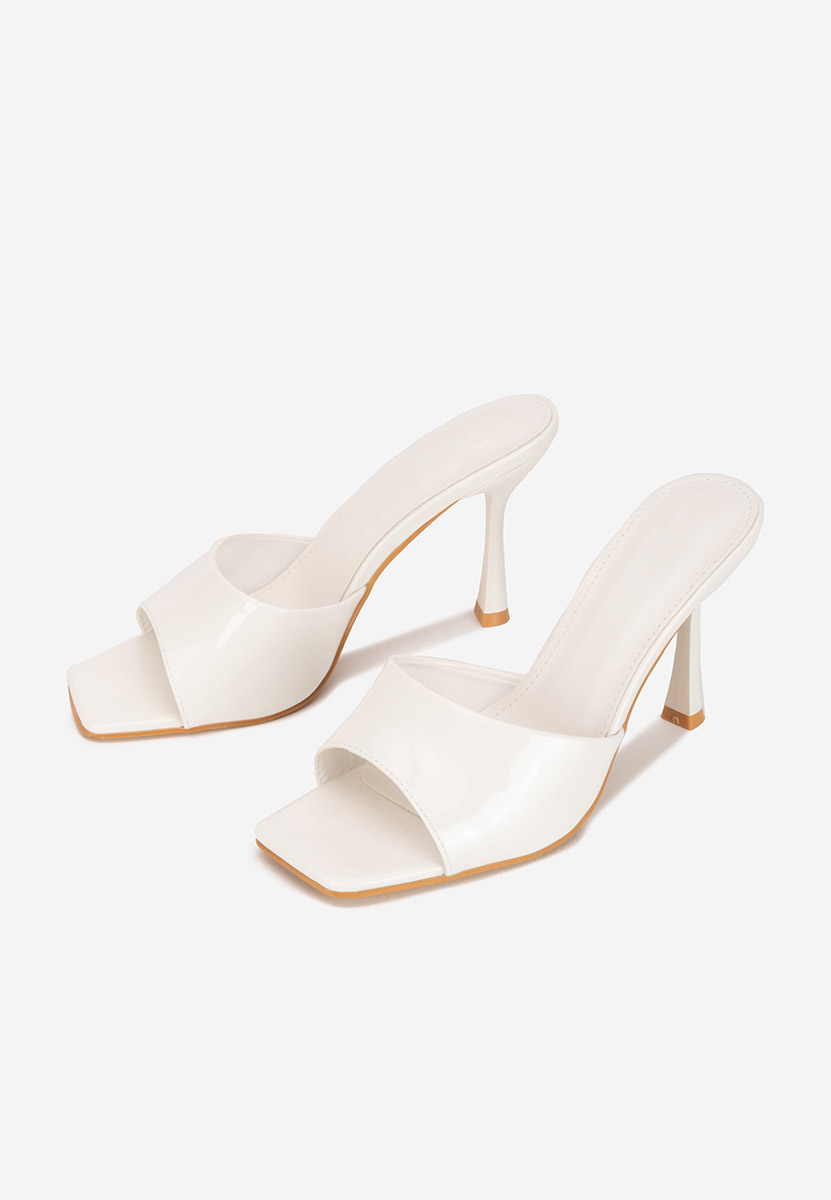 Чехли на ток Eliseia бели