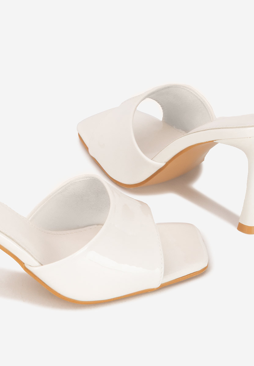 Чехли на ток Eliseia бели