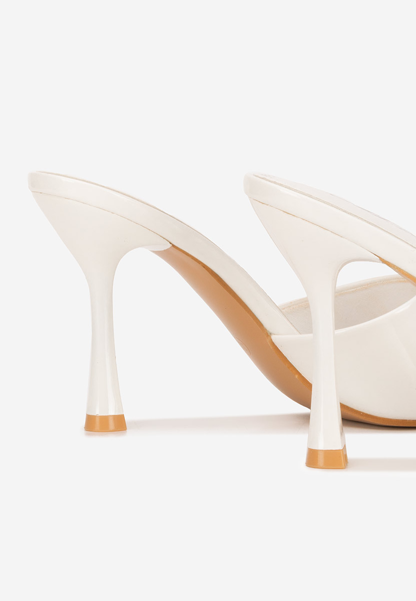 Чехли на ток Eliseia бели