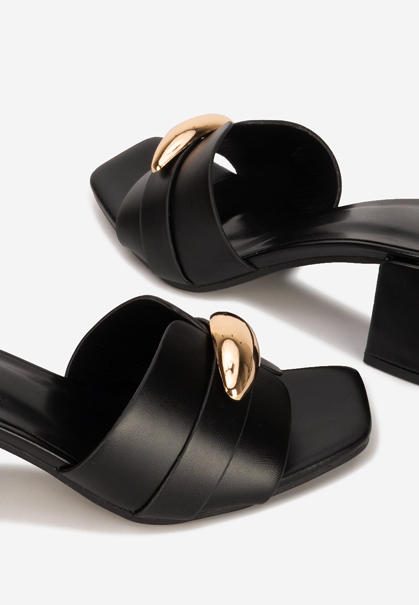 Чехли на ток Siminea черни