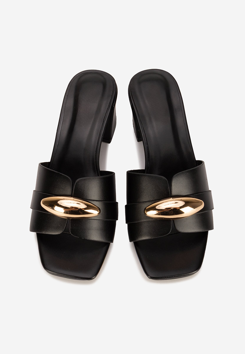 Чехли на ток Siminea черни