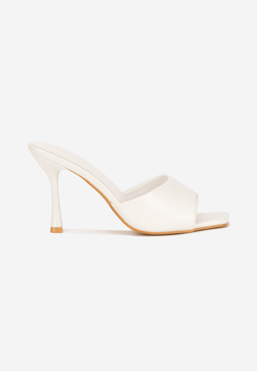 Чехли на ток Eliseia V2 бели