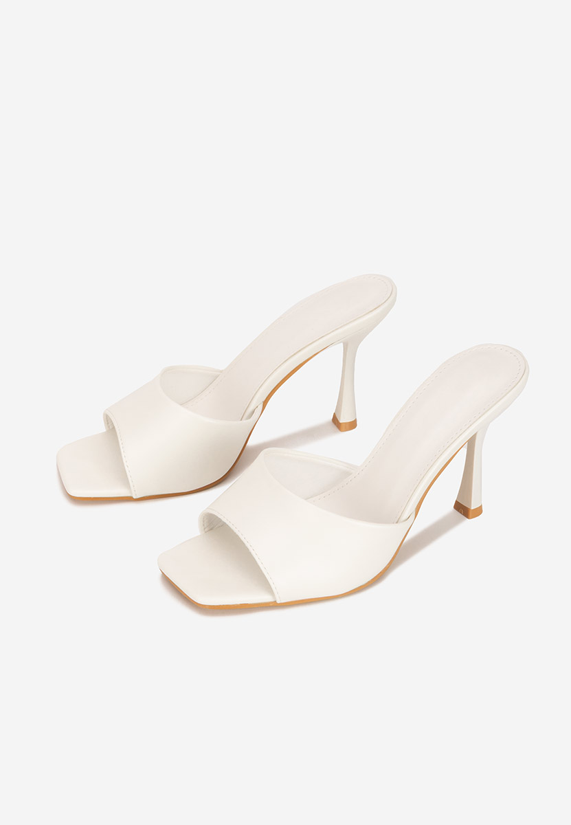 Чехли на ток Eliseia V2 бели