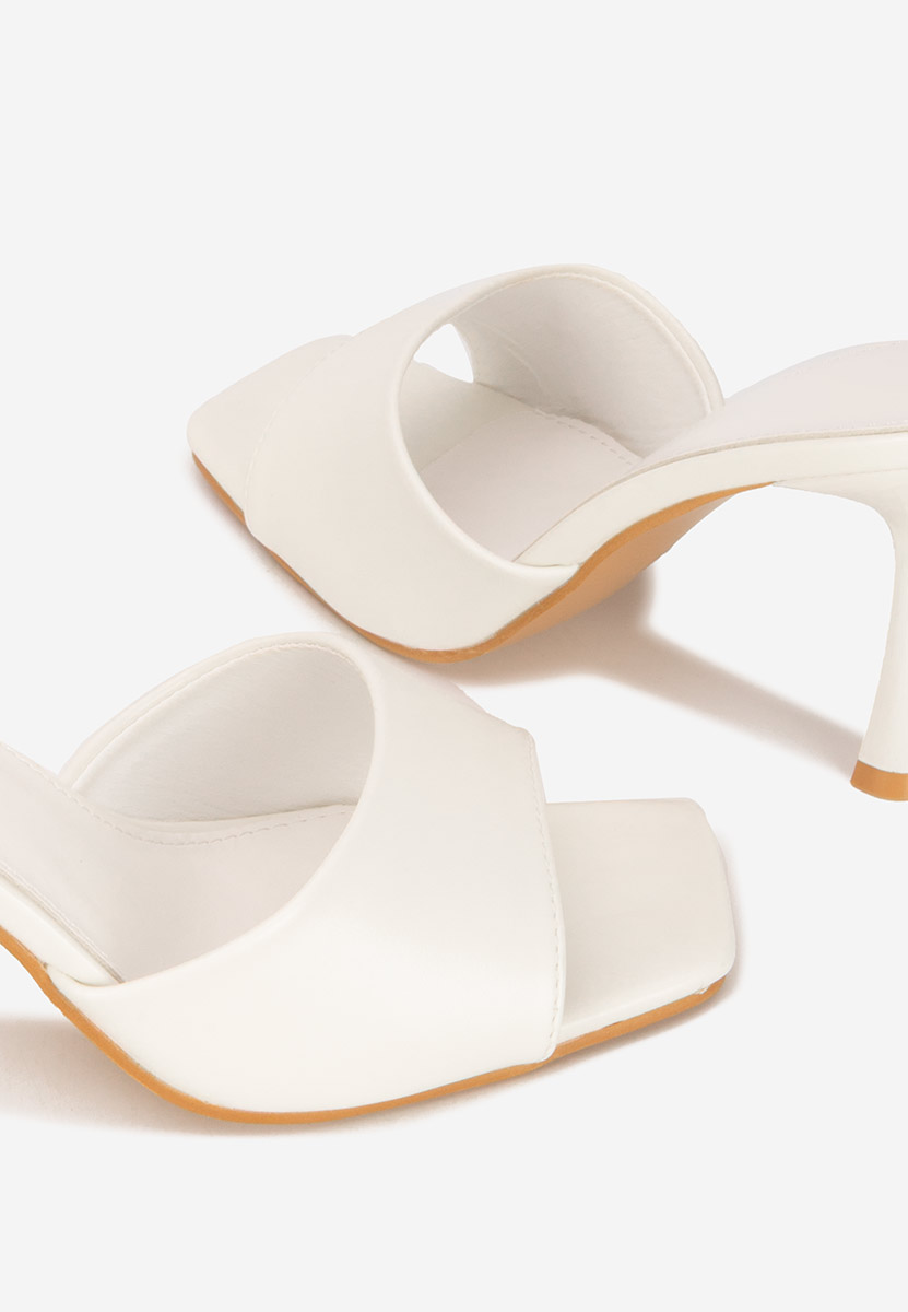 Чехли на ток Eliseia V2 бели