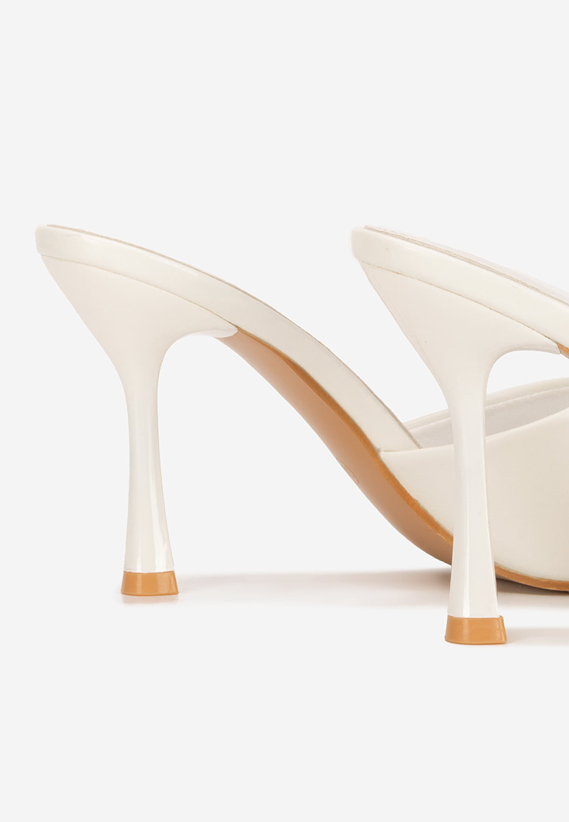 Чехли на ток Eliseia V2 бели