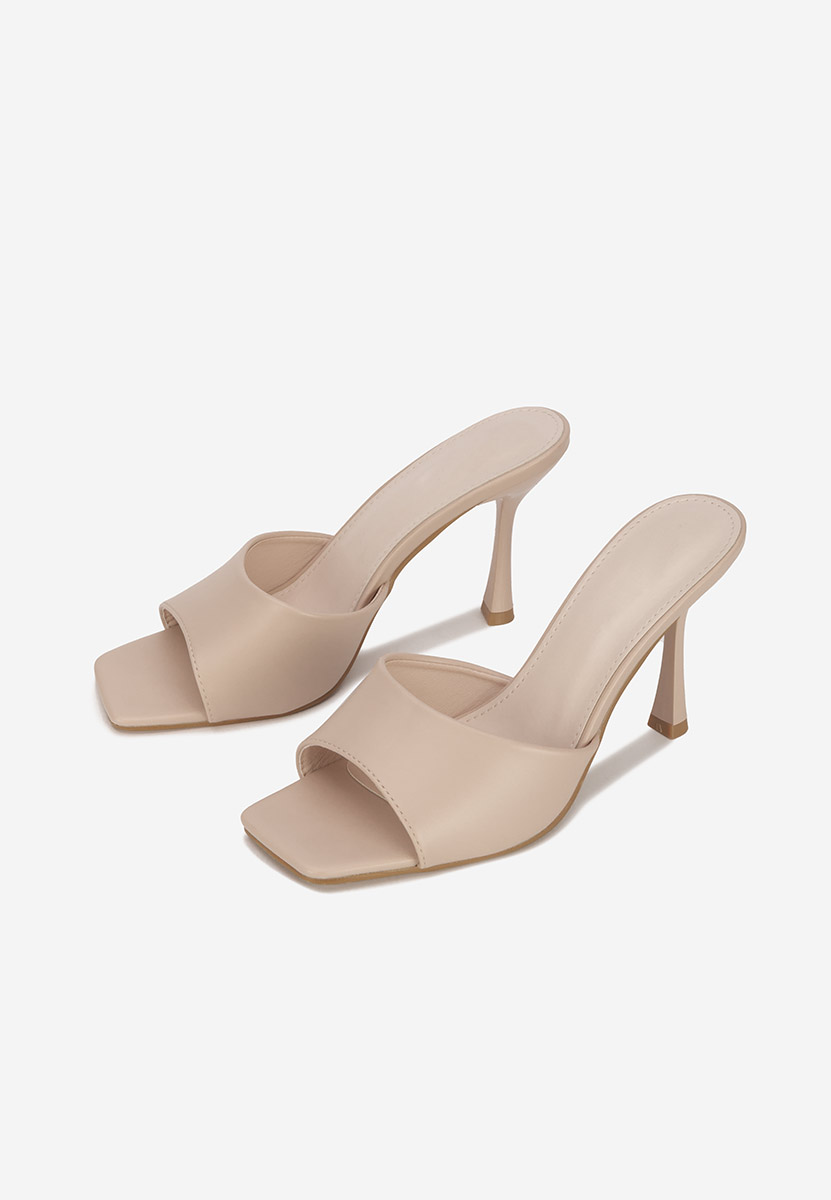 Чехли на ток Eliseia V2 бежов