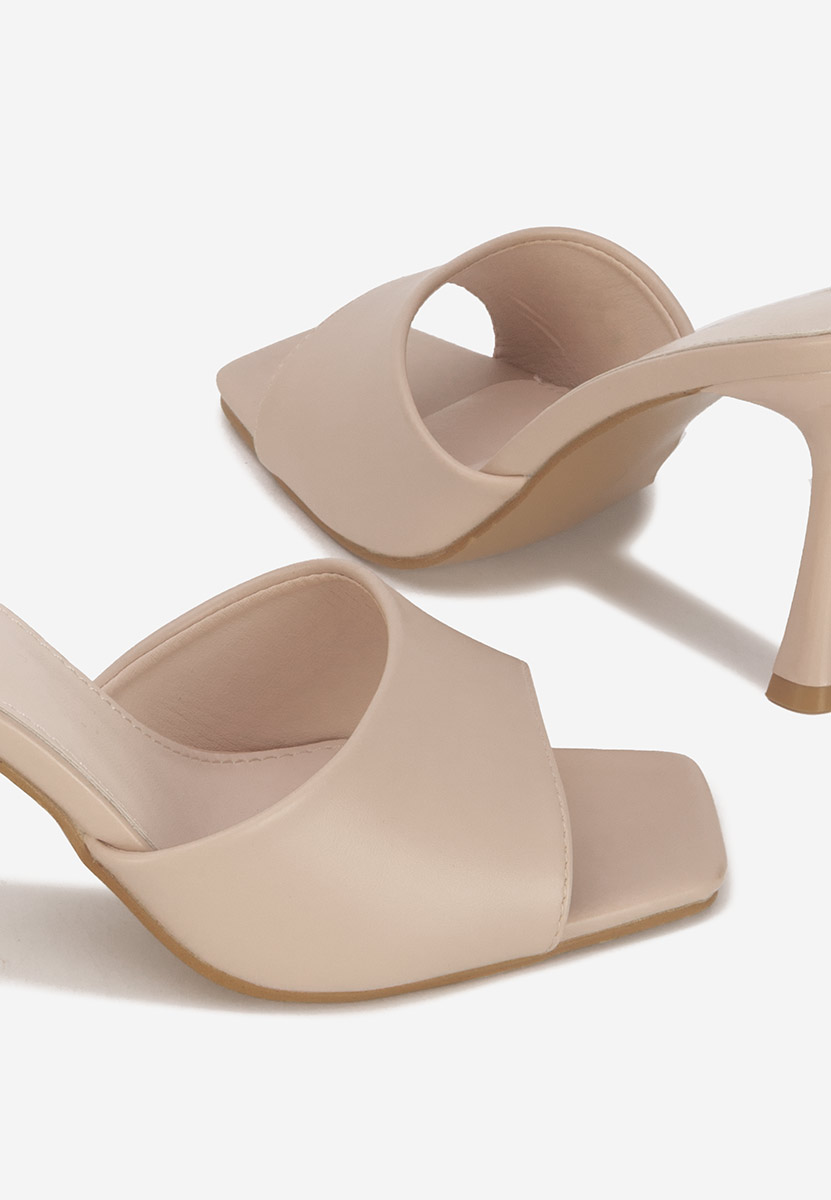 Чехли на ток Eliseia V2 бежов