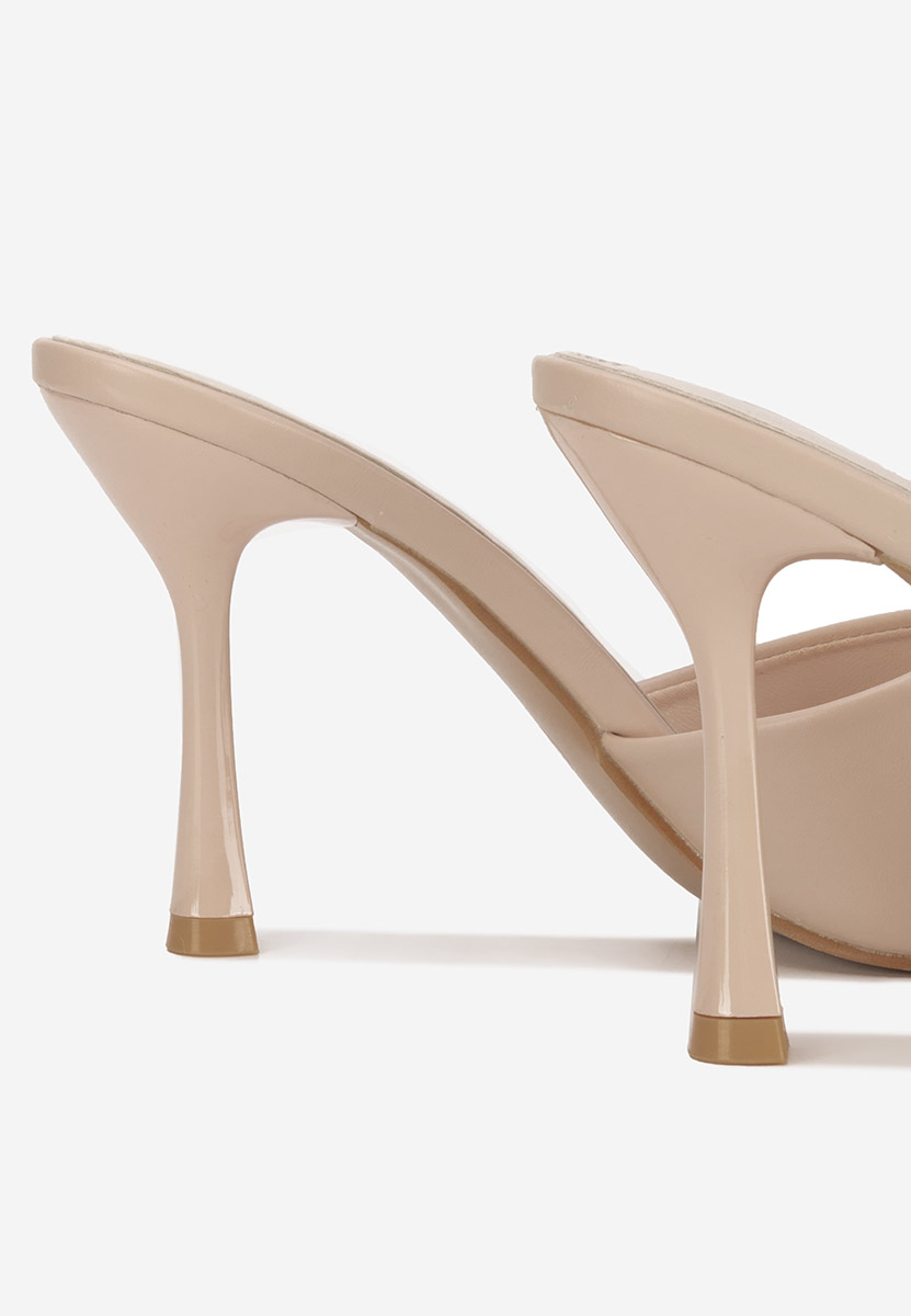 Чехли на ток Eliseia V2 бежов