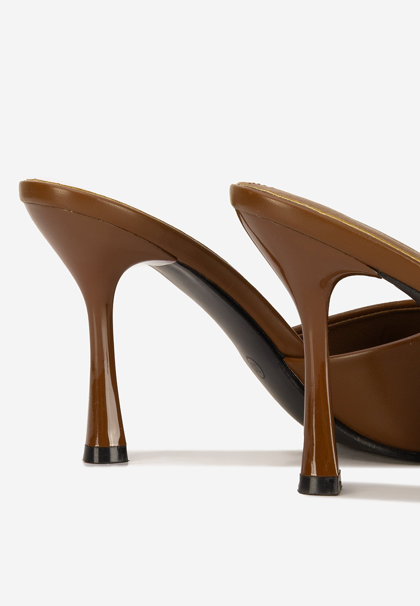 Чехли на ток Eliseia V2 кафяв