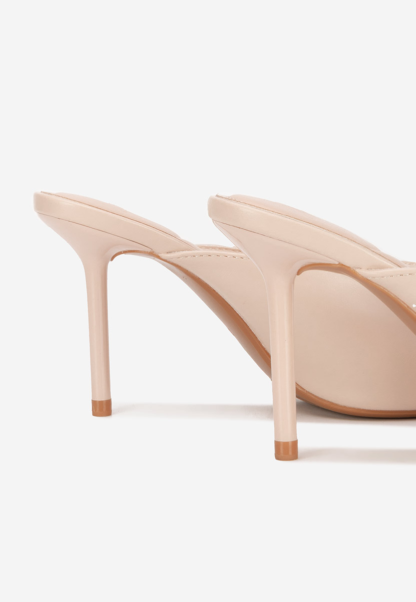 Чехли на ток Sidina бежов