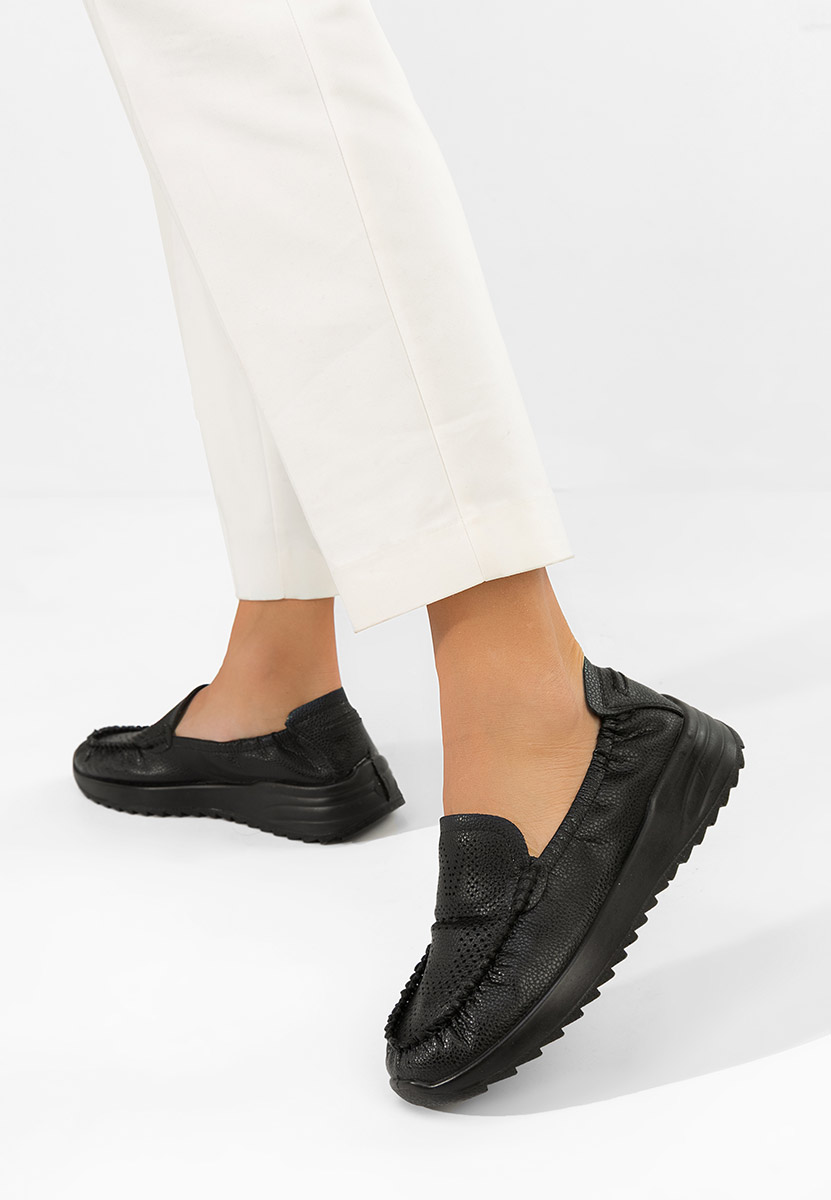 Дамски мокасини Suzy черни