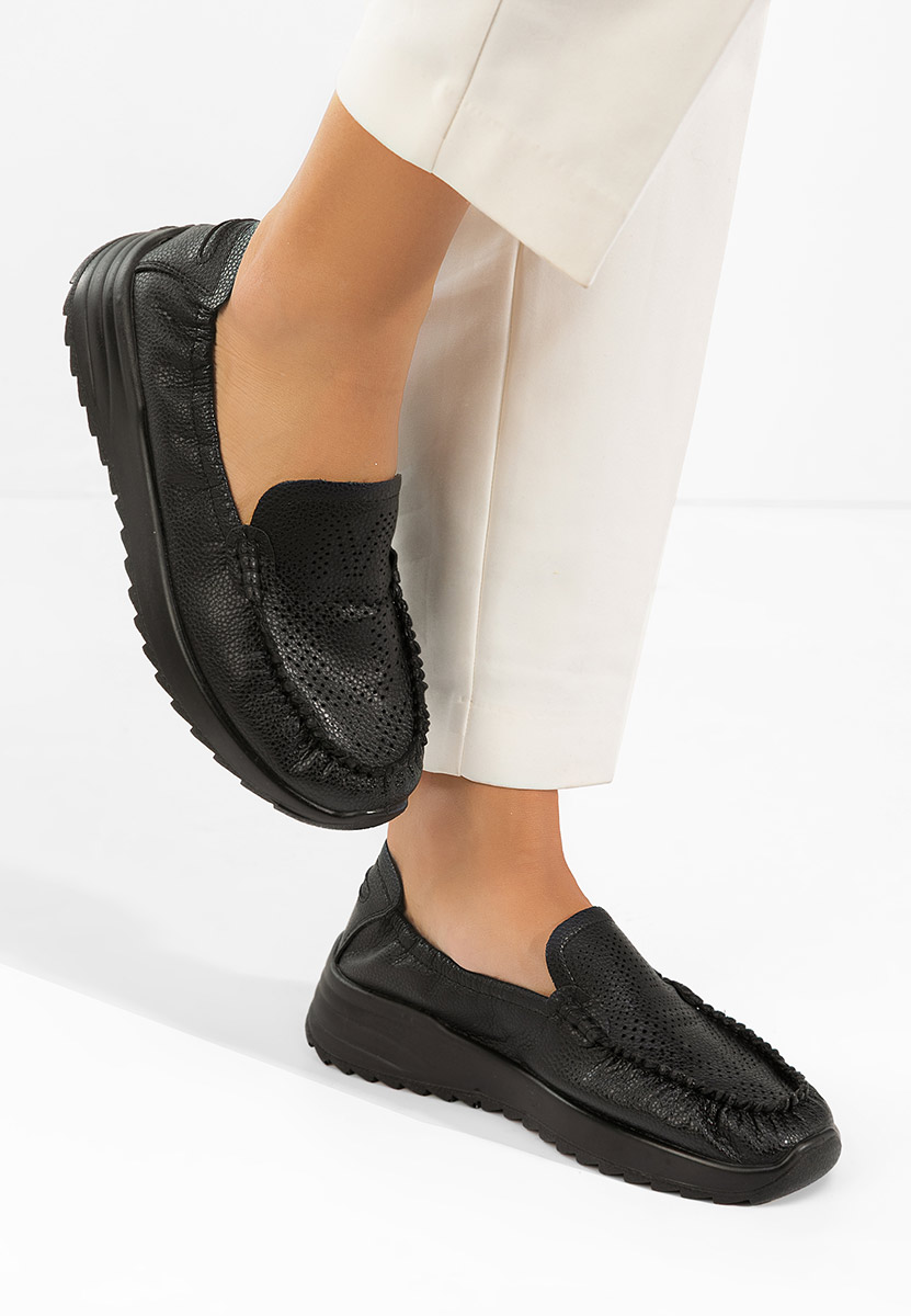 Дамски мокасини Suzy черни