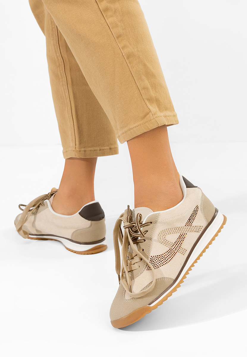 Дамски сникърси Sirimia бежов