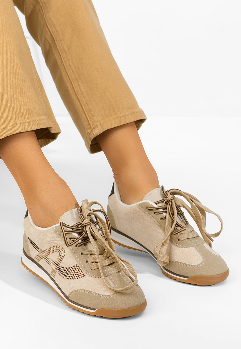 Дамски сникърси Sirimia бежов