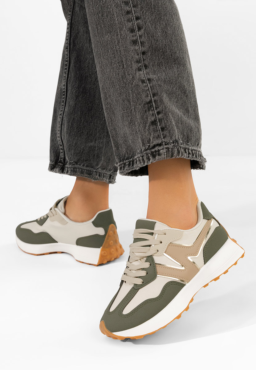 Дамски сникърси Aminay зелен