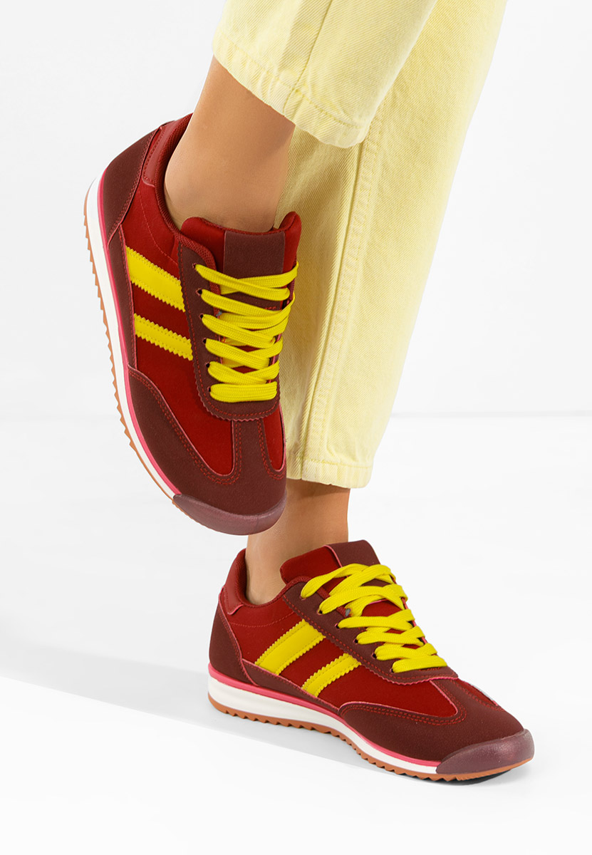 Дамски сникърси Catia Винено червено