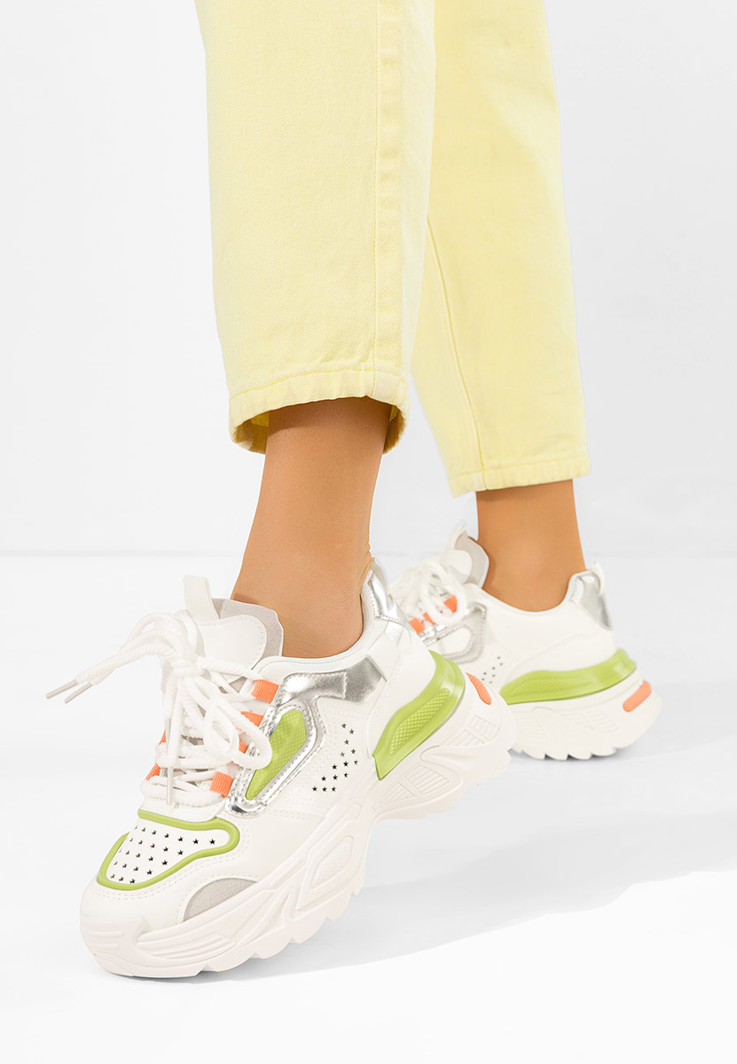 Cникърси на платформа Dorathy V3 бели