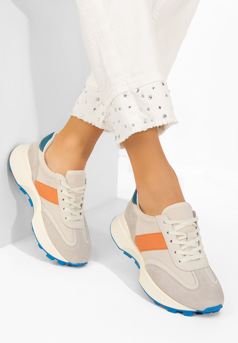 Дамски сникърси Odeia бежов