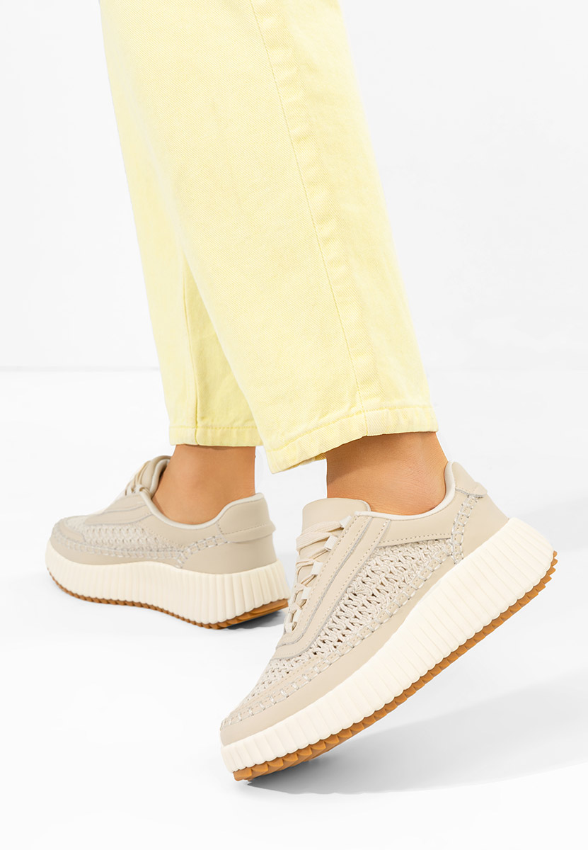 Дамски сникърси Jessya V2 бежов