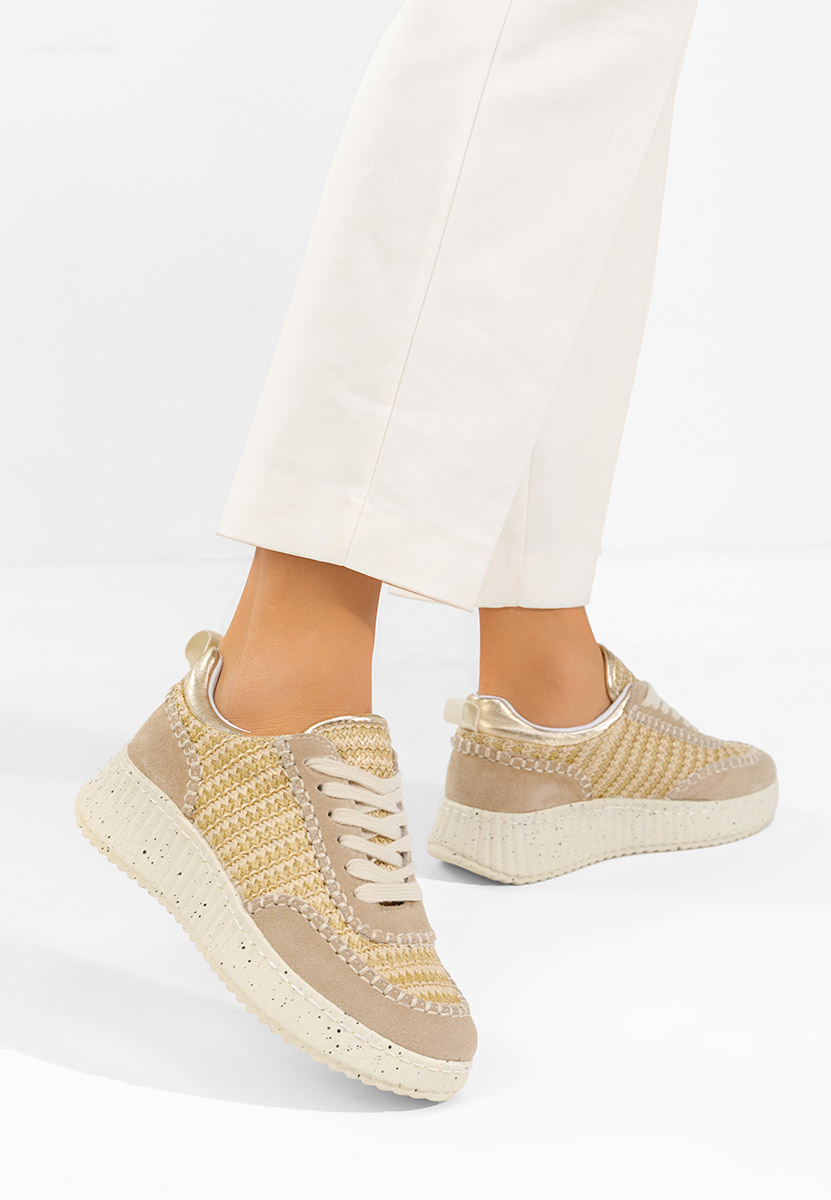 Дамски сникърси Aidania V2 бежов