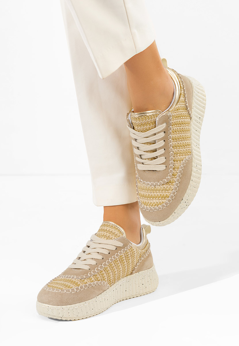 Дамски сникърси Aidania V2 бежов