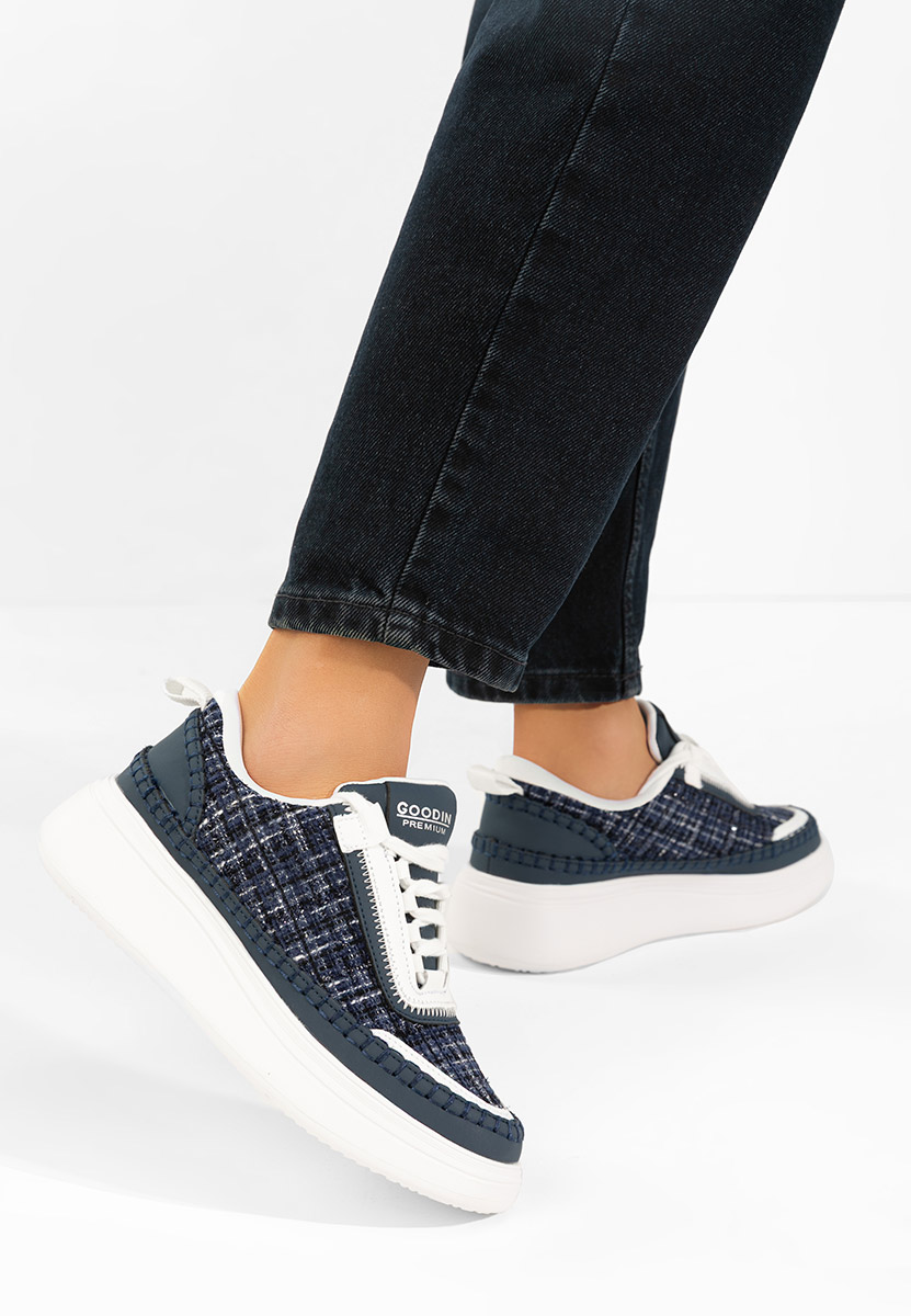 Дамски сникърси Elvia военно син