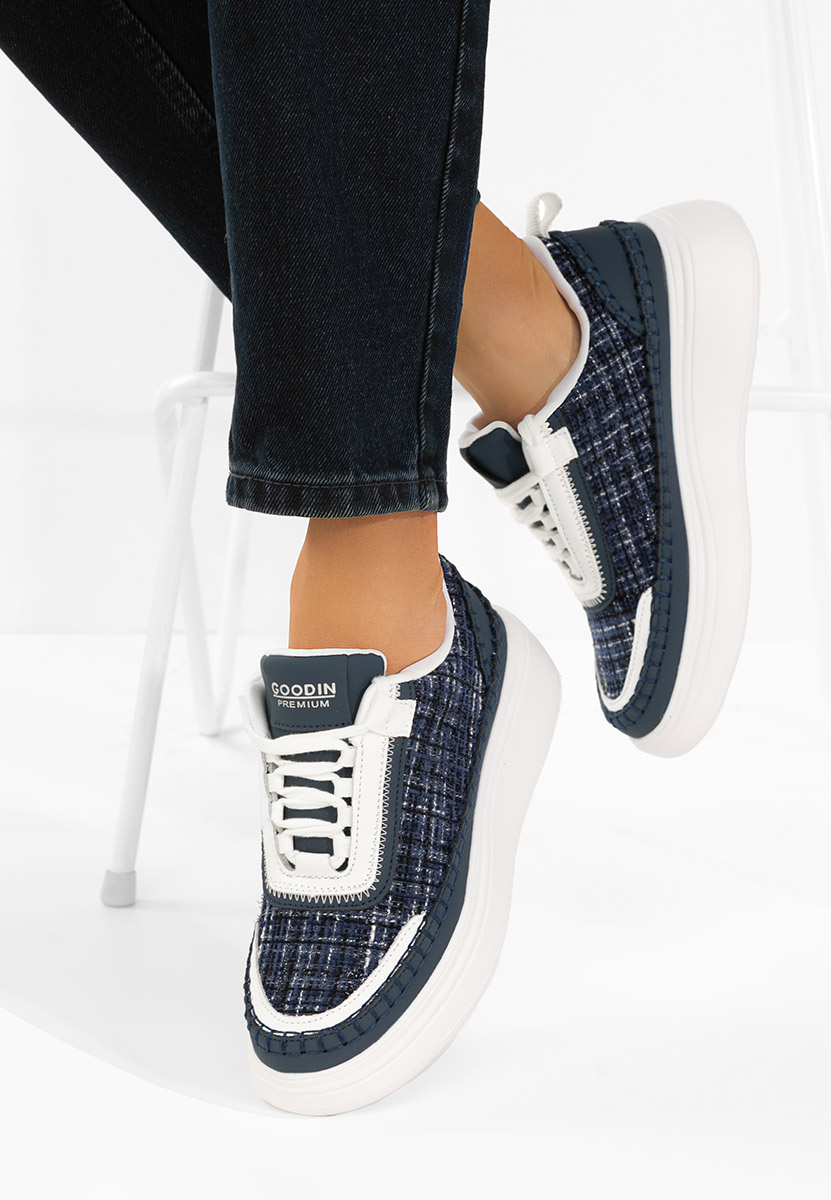 Дамски сникърси Elvia военно син