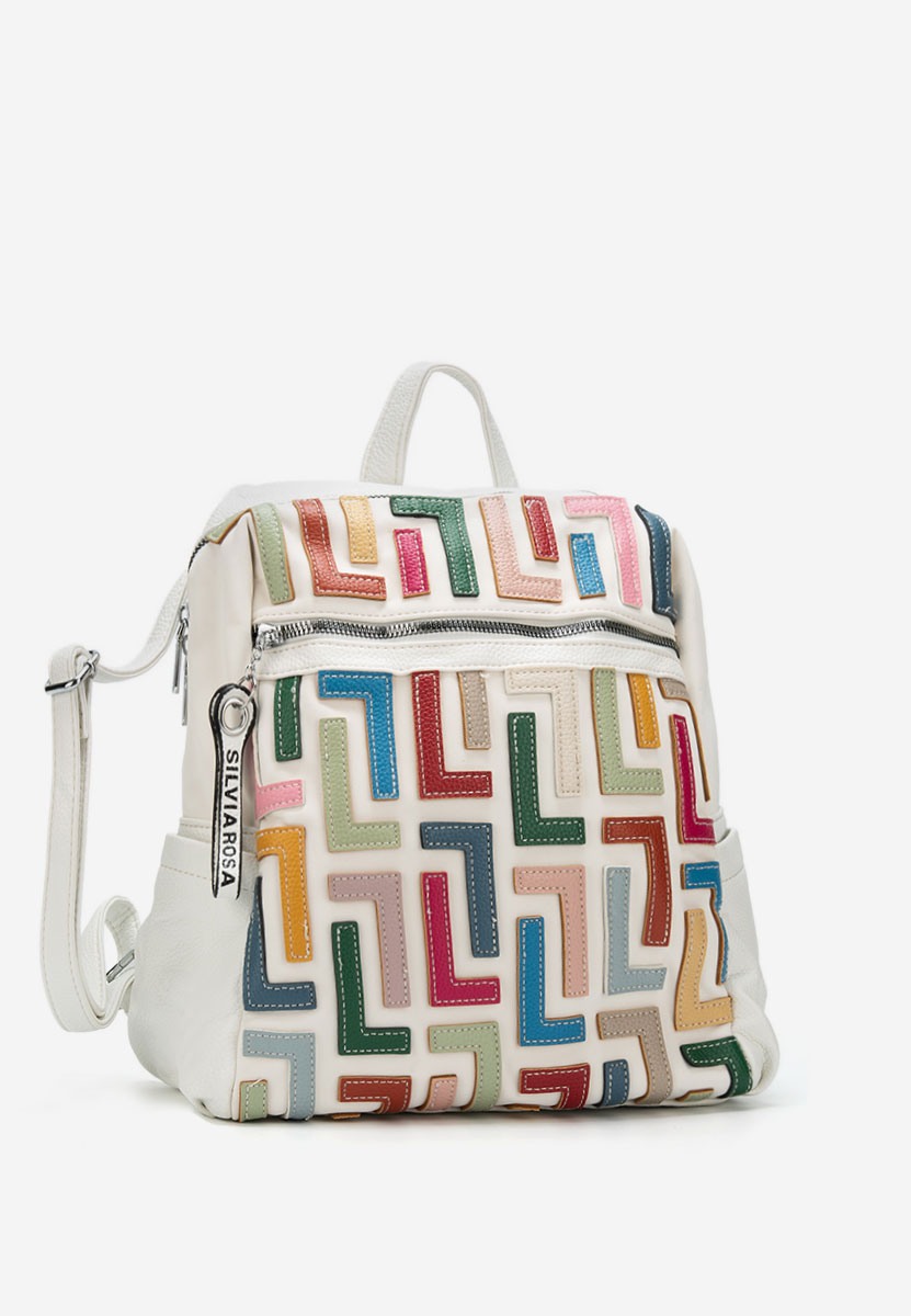 Дамски раница Silvia Rosa 6129 Бяла