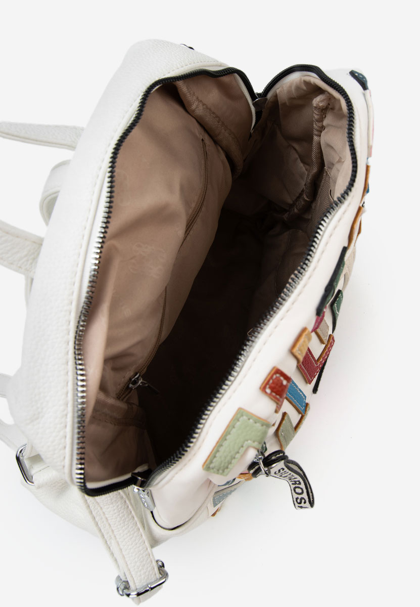 Дамски раница Silvia Rosa 6129 Бяла