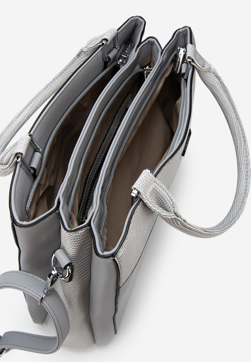 Дамски офис чанта Silvia Rosa 6881 сива