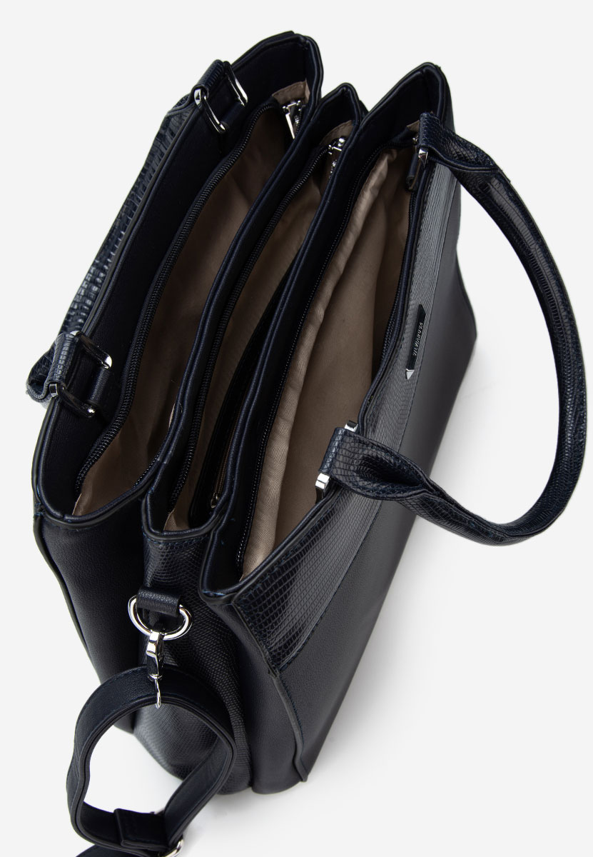 Дамски офис чанта Silvia Rosa 6881 военно синя