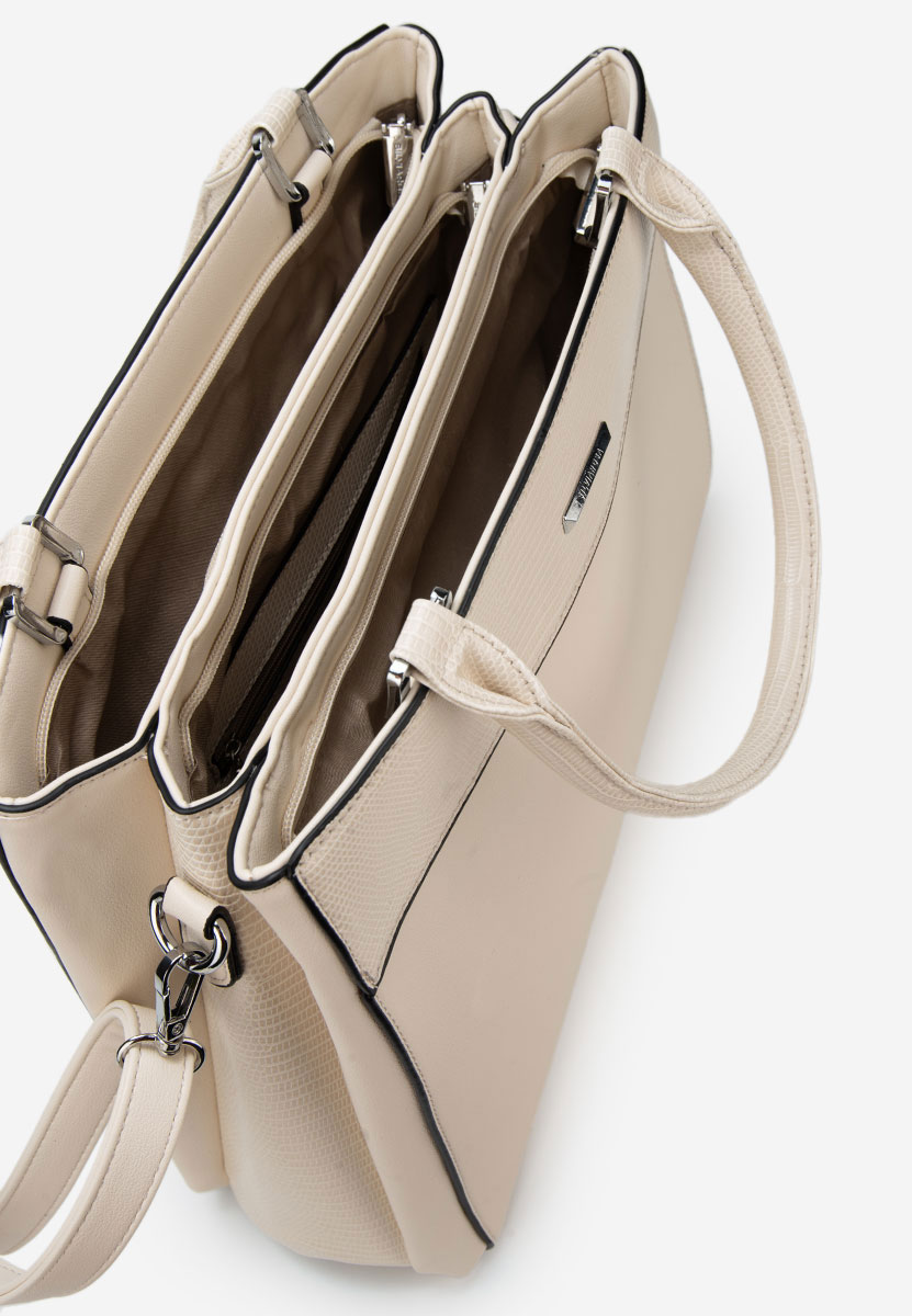 Дамски офис чанта Silvia Rosa 6881 Бяла