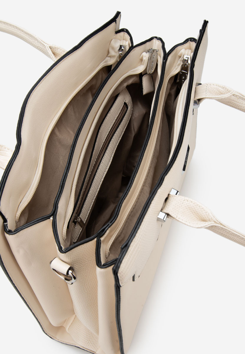 Дамски офис чанта Silvia Rosa 6939 Бяла