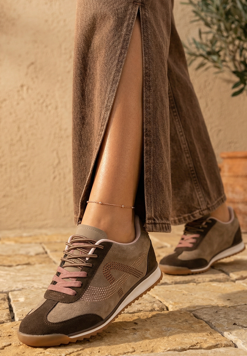 Дамски сникърси Sirimia кафяв