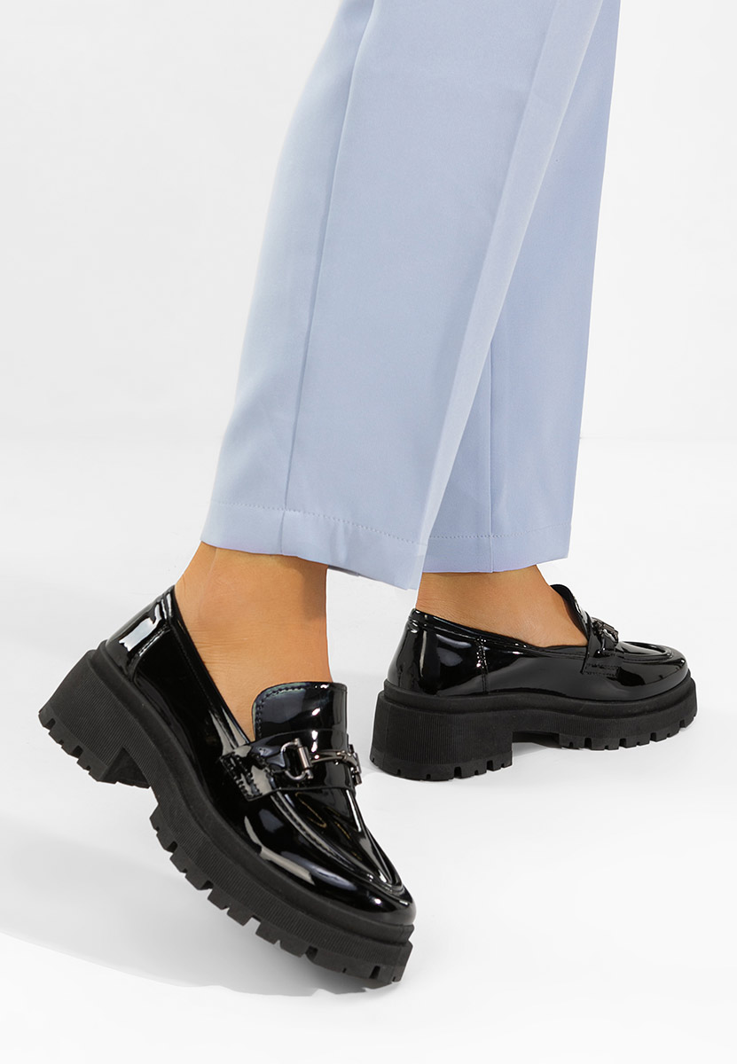 Дамски мокасини Elvilia черни