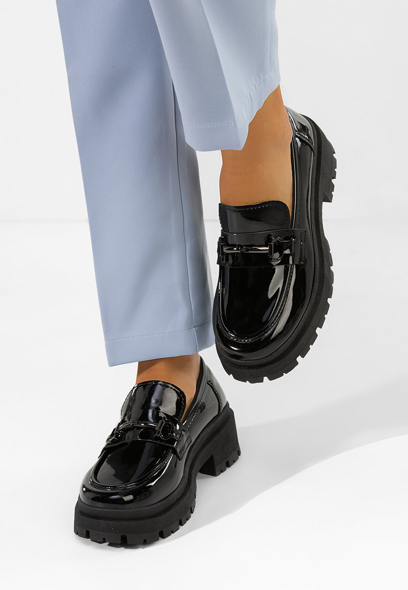 Дамски мокасини Elvilia черни