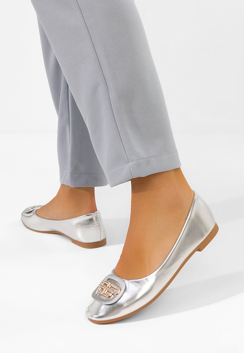 Дамски балерини Bedya сив