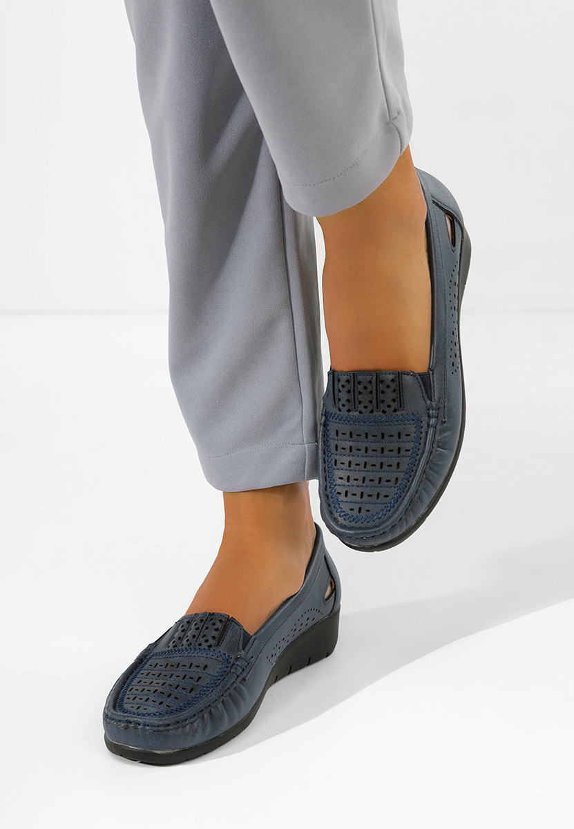 Дамски мокасини Genovia военно син