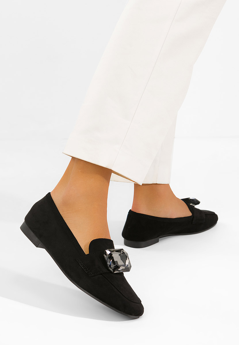 Дамски мокасини Olimia черни