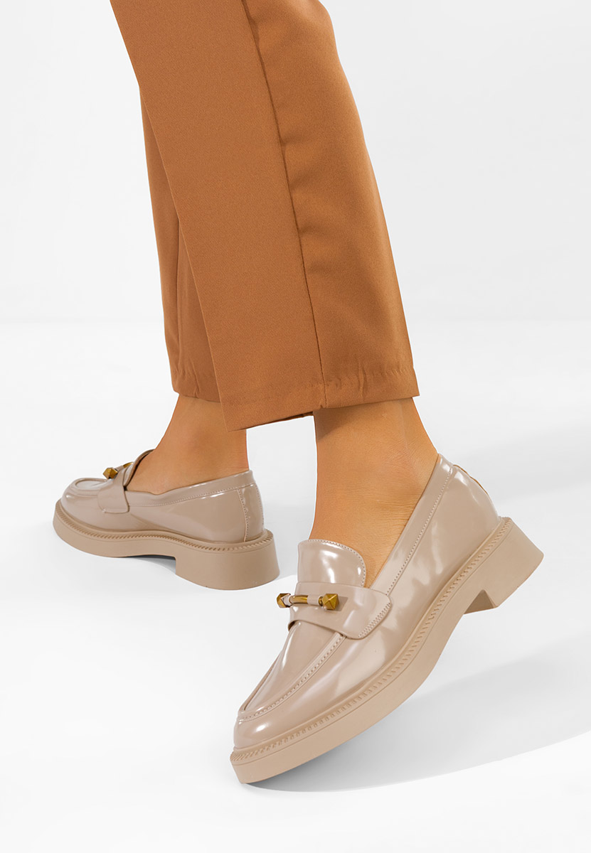 Дамски мокасини Letissia бежов